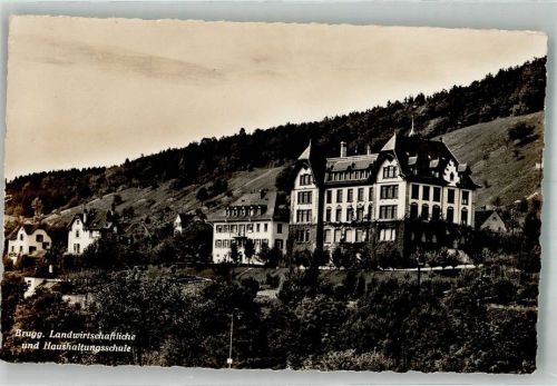 5200 Brugg AG 1953 Foto AK Landwirtschaftliche und Haushaltungsschule