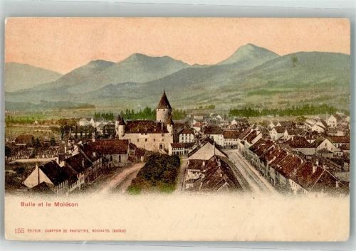 1630 Bulle Foto AK Schloss