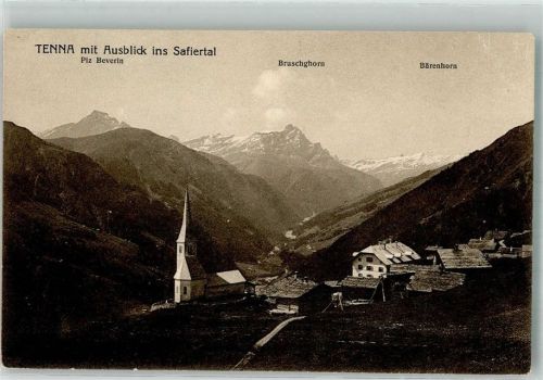 7106 Tenna 1926 Gebrauchsspuren Safiertal