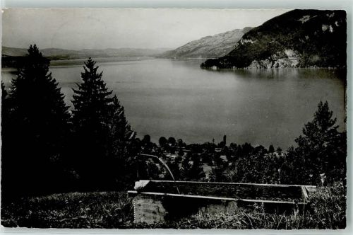 3706 Leissigen - Ausblick von der Pension Finel Thunersee