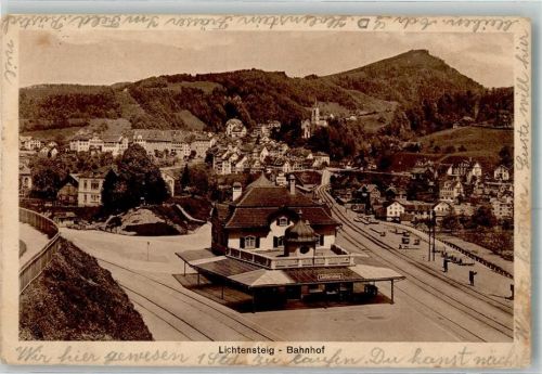 9620 Lichtensteig 1919 - Bahnhof
