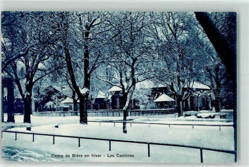 1145 Bière 1911 - Camp en hiver les Cantines