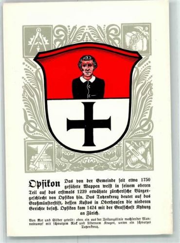 8152 Opfikon Gebrauchsspuren Wappen