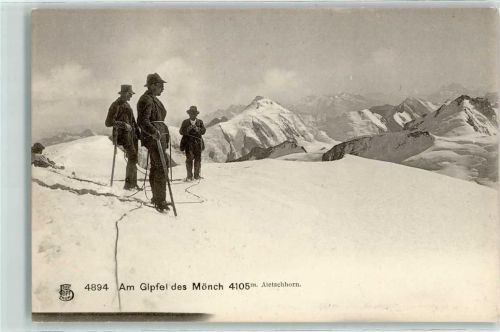 Mönch BE - Auf dem Gipfel