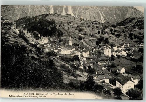 1922 Salvan - Les Rochers du Soir