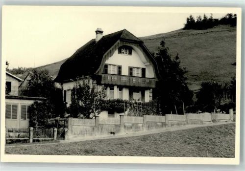9620 Lichtensteig Privatfoto AK Wohnhaus Ort handschriftlich