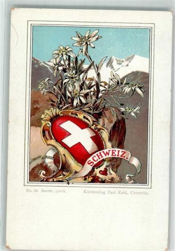 Wappen Schweiz Edelweiss