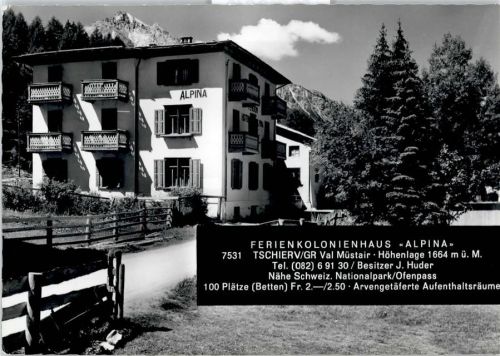 7532 Tschierv - Ferienkolonie, Restaurant Alpina