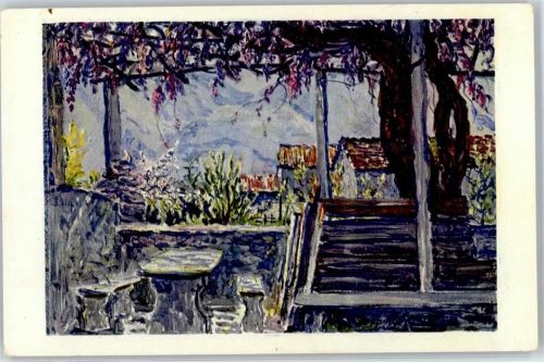 6612 Ascona Moscia 1928 Künstlerkarte Grotte