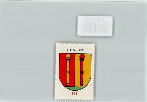 9108 Gonten - Vignette Wappen Kaffee Hag ca 1920-1940 GOnten