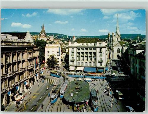 8000 Zürich Gebrauchsspuren Paradeplatz