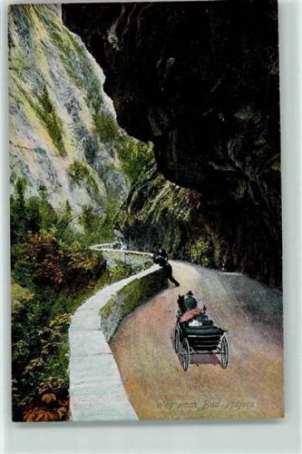 7312 Pfäfers 1909 - Pferdekutsche auf dem Weg nach Pfäfers