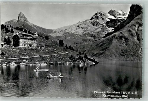 6387 Oberrickenbach Foto AK Pension Gasthaus z.Bannalpsee