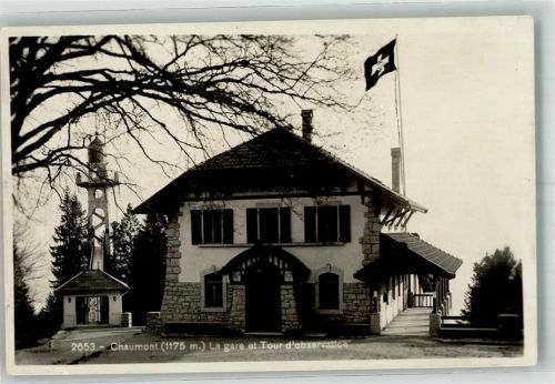 2067 Chaumont Foto AK Bahnhof