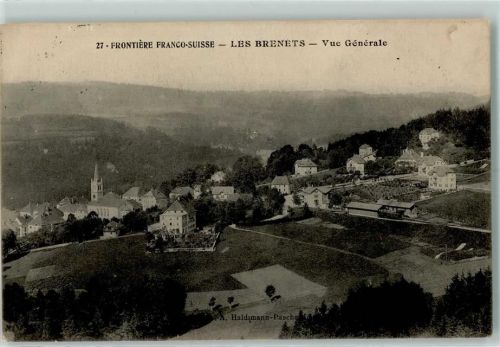2416 Les Brenets 1914 - Frontière Franco-Suisse