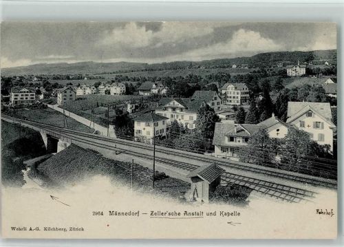 8708 Männedorf - Zellersche Anstalt und Kapelle