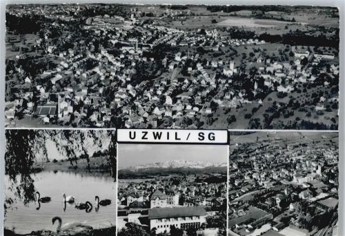 9240 Uzwil - Fliegeraufnahme, Schwan