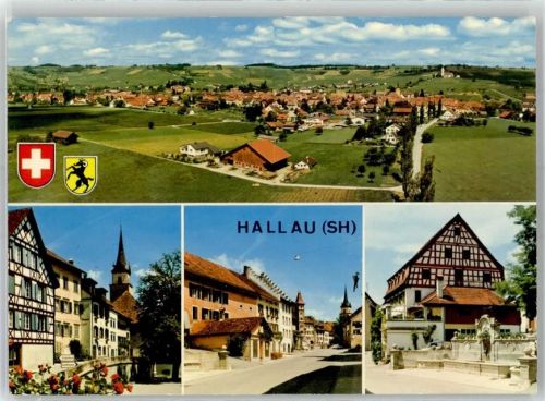 8215 Hallau - Dorfpartie Kriegerdenkmal