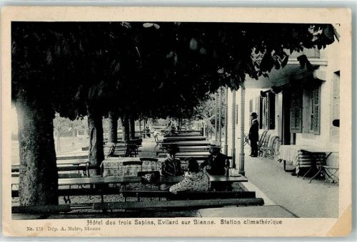 2533 Leubringen Evilard 1910 - Hotel des frois Sapins Evilard sur Bienne Station climatherique