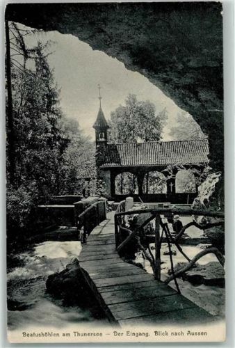 3800 Sundlauenen - Eingang zu den Beatushöhlen Blick nach Aussen