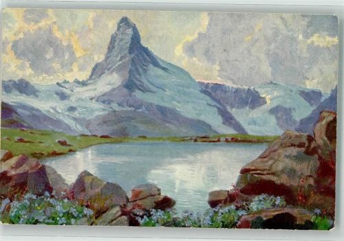 Matterhorn VS Künstlerkarte sign. Kutscha