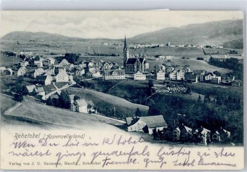 9038 Rehetobel 1906 - Kirche