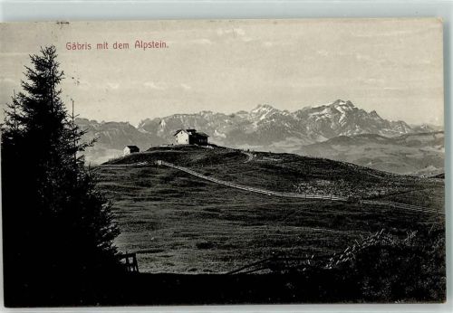 Gäbris 1912 - Alpstein Gasthaus Hüttenstempel