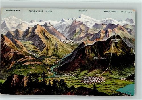 6370 Stans - Landkarte Stansstad-Engelberg