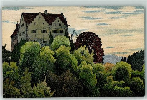 8272 Ermatingen 1916 Lithographie Schloss Salenstein