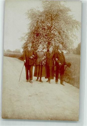 Albis Foto AK Gruppenfoto Ort handschriftlich