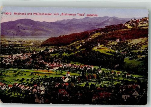 9424 Rheineck 1921 Gebrauchsspuren Walzenhausen