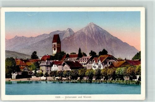 3800 Unterseen Gebrauchsspuren Kirche Niesen
