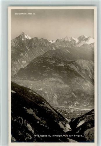 3900 Brig - Route du Simplon Vue sur Brigue