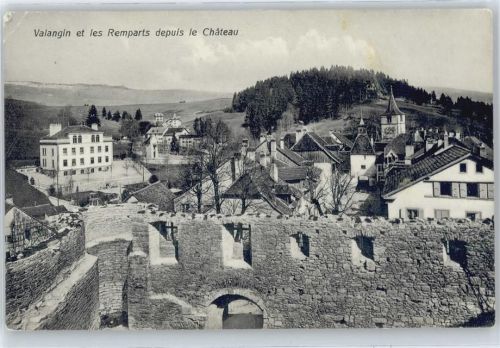 2042 Valangin Gebrauchsspuren Chateau