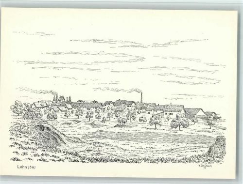 8235 Lohn SH Künstlerkarte Lueged, da isch üsri Heimet! sign. Willi Brütsch