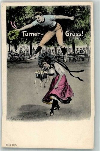 9000 St. Gallen S. Gallo 1906 Sonderstempel Gasthaus Turnergruß