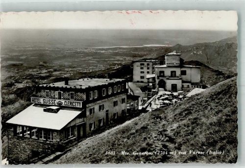 Monte Generoso 1957 Foto AK Hotel Suisse Clericetti