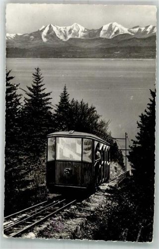 2000 Neuchâtel Neuenburg 1961 Foto AK Bergbahn Chaumont