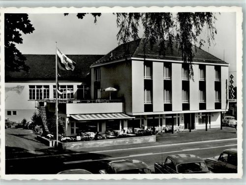 9424 Rheineck 1965 Foto AK Hotel Hecht AK