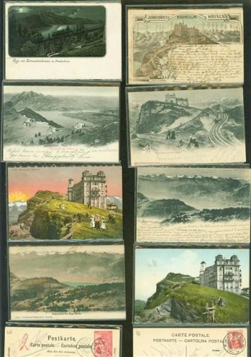 Rigi Kulm Posten 21 bis 100 AK Lot mit 29 AK unterschiedliche Erhaltungen