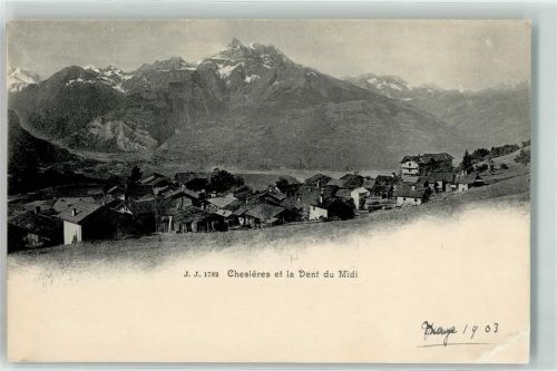 1885 Chesières 1903 Gebrauchsspuren Dent du Midi