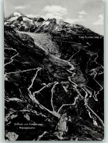 Furka - Furkastrasse Rhonegletscher Gletsch Furka Passhöhe