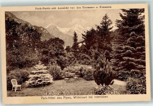 3812 Wilderswil - Park Hotel des Alpes Gartenanlage