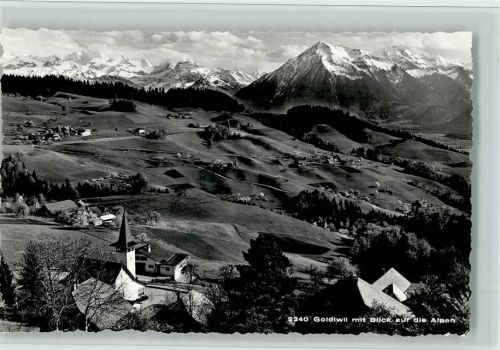 3624 Goldiwil (Thun) - Blick auf die Alpen