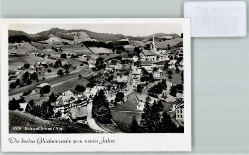 9103 Schwellbrunn FOTO KEINE AK Foto 10cm x 7cm Neujahrswunsch