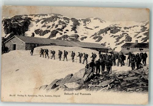 5507 Mellingen 1905 Winter Uniform Pusmeda Ort lt. Stempel