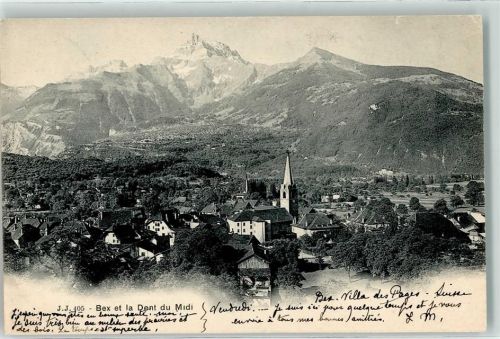 1880 Bex 1902 - Kath. Kirche Dent du Midi
