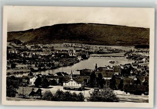 4332 Stein AG 1927 Foto AK Bahnhof Bad Säckingen