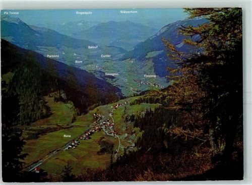7454 Rona 1971 - Das Oberhalbstein an der Julierstrasse Graubünden