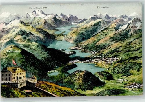 7513 Silvaplana - Oberengadin Vogelschau